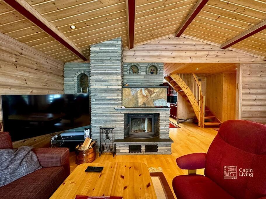 Large Cabin Sjusjoen Best View, Sauna, Ski Inout Buitenkant foto