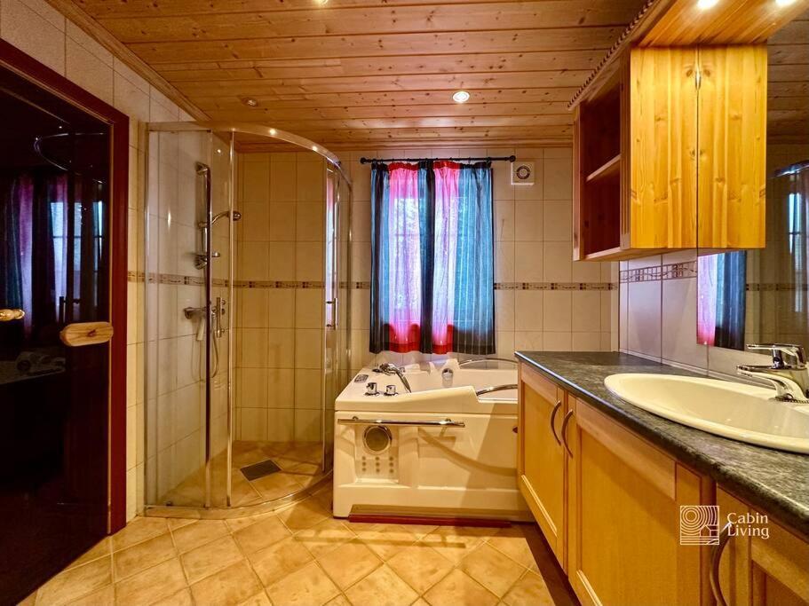 Large Cabin Sjusjoen Best View, Sauna, Ski Inout Buitenkant foto