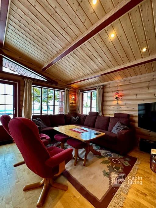Large Cabin Sjusjoen Best View, Sauna, Ski Inout Buitenkant foto