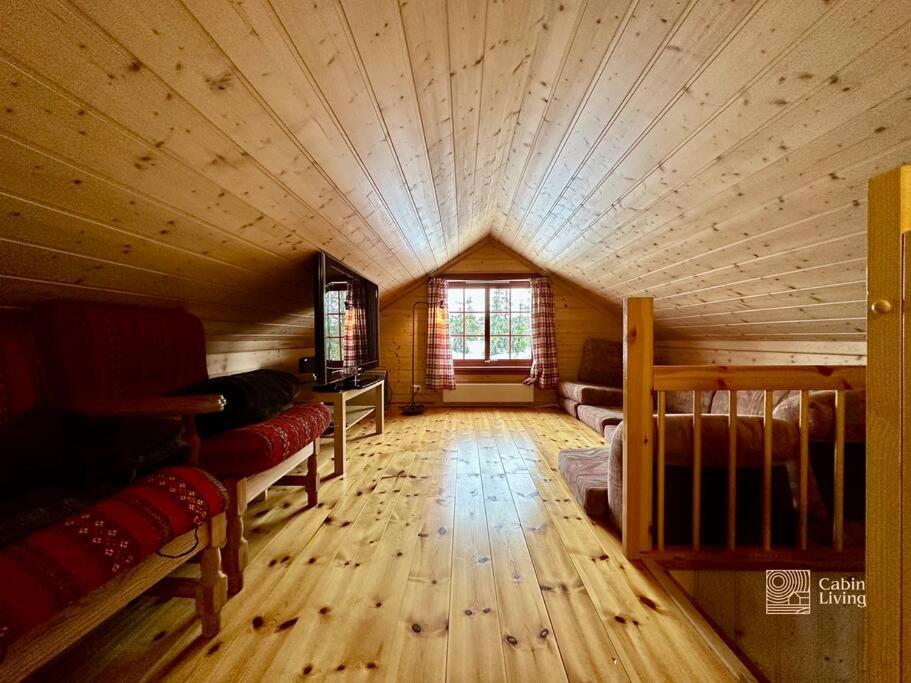 Large Cabin Sjusjoen Best View, Sauna, Ski Inout Buitenkant foto